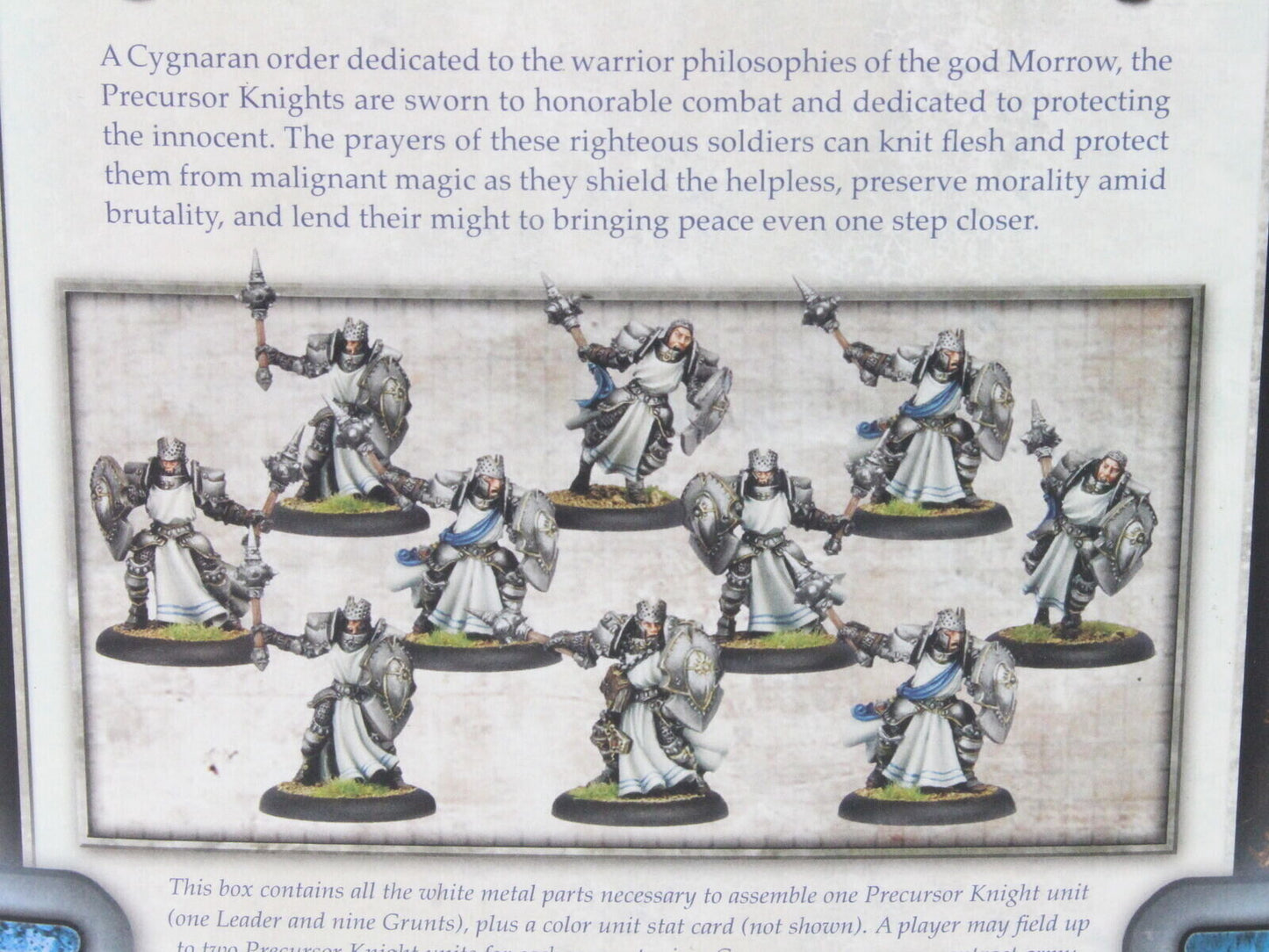 Warmachine Cygnar Precursor Knights Ally Unit PIP 42013 Privateer Press