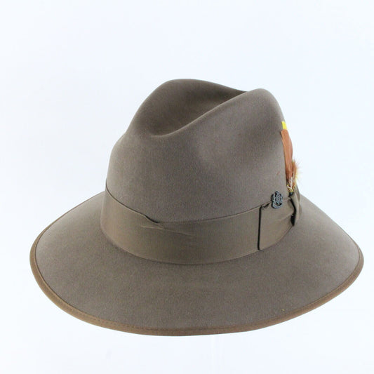 Vintage Royal Biltmore Top Hatter Limestone Fedora Mens Hat 7 55cm