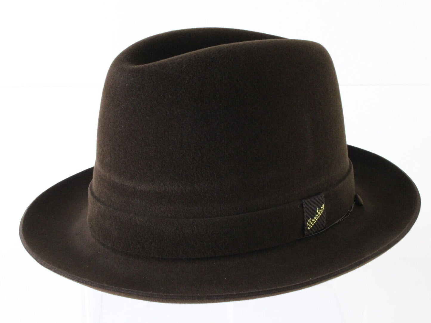 Borsalino Alessandria Italian Mens Brown Felt Homburg MULTIPLE UK/FRANCE/EU SIZES