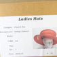 George Zamaul Couture Ladies Red Boutique Hat W/ Rhinestones 7 56cm