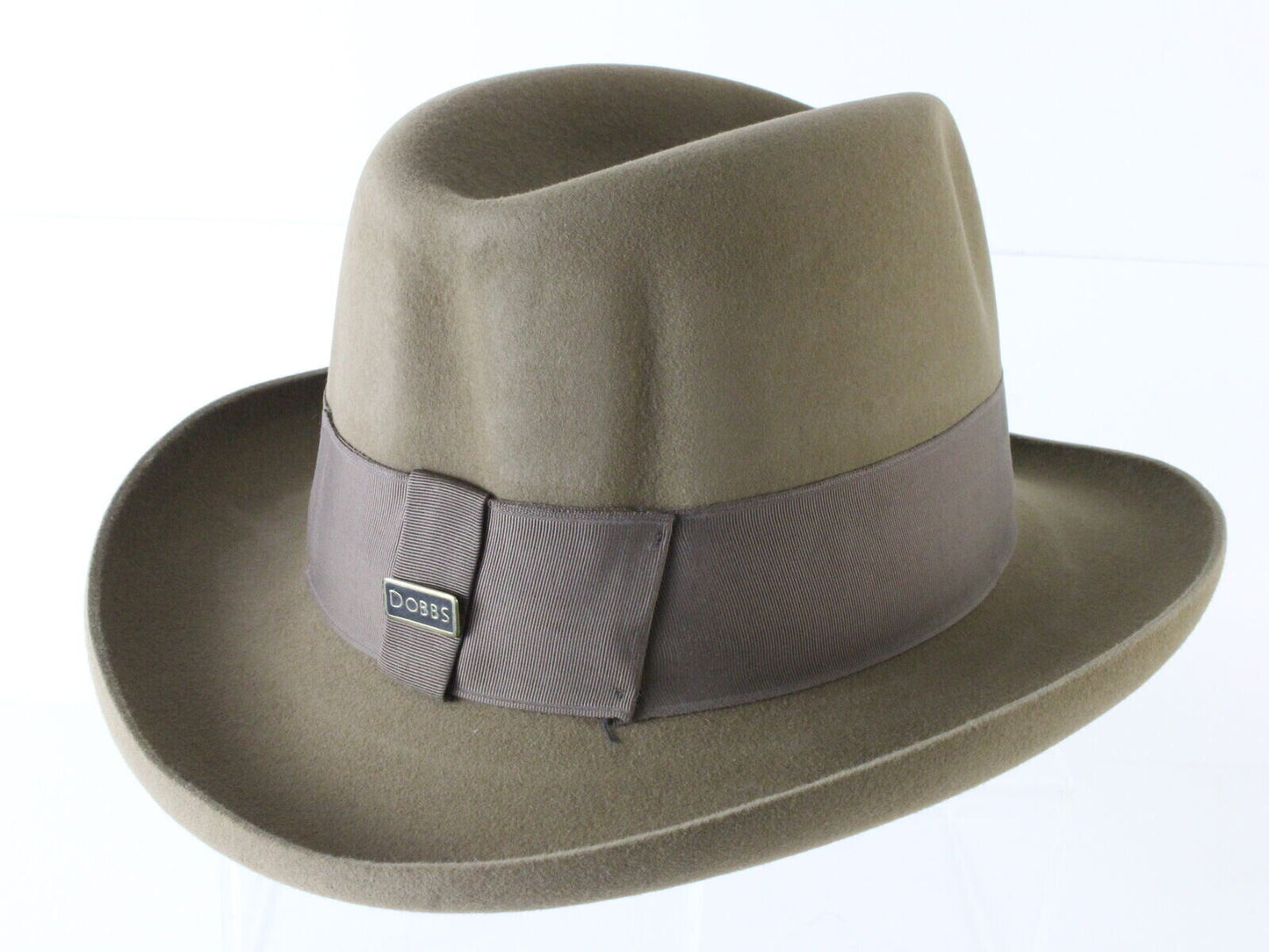 Dobbs Mens Brown Felt & Band Homburg Dress Hat MULTIPLE SIZES