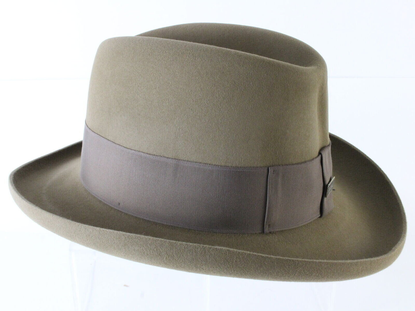 Dobbs Mens Brown Felt & Band Homburg Dress Hat MULTIPLE SIZES