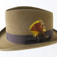 Golden Coach By Dobbs Mens Tanabark Brown Felt Homburg  MULTIPLE SIZES