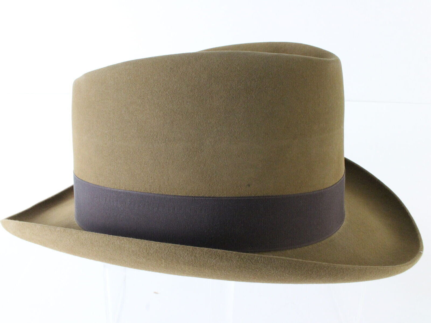 Golden Coach By Dobbs Mens Tanabark Brown Felt Homburg  MULTIPLE SIZES