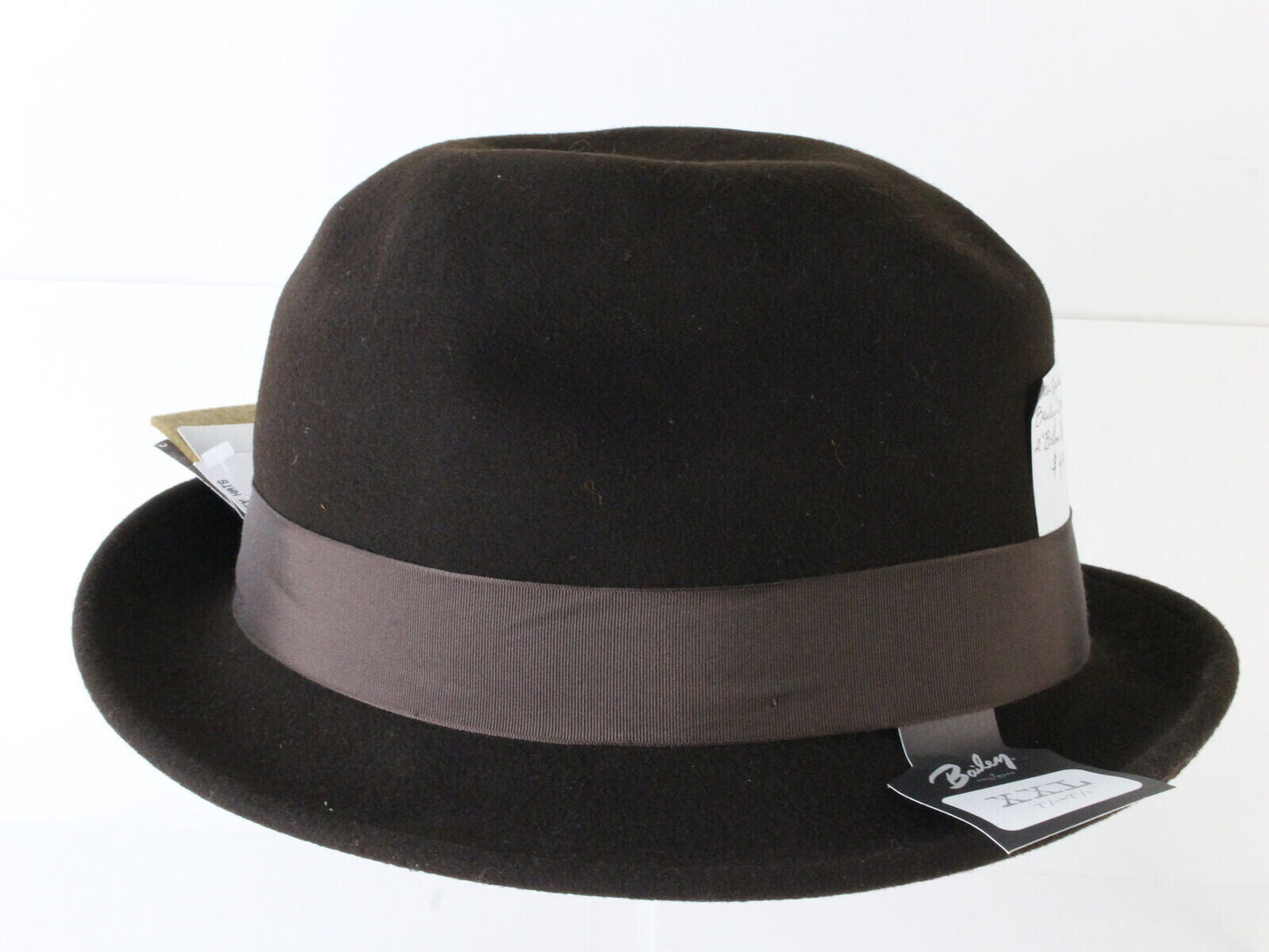 Bailey Tino Mens Brown Water Repellent Crushable Wool Felt Fedora XXL