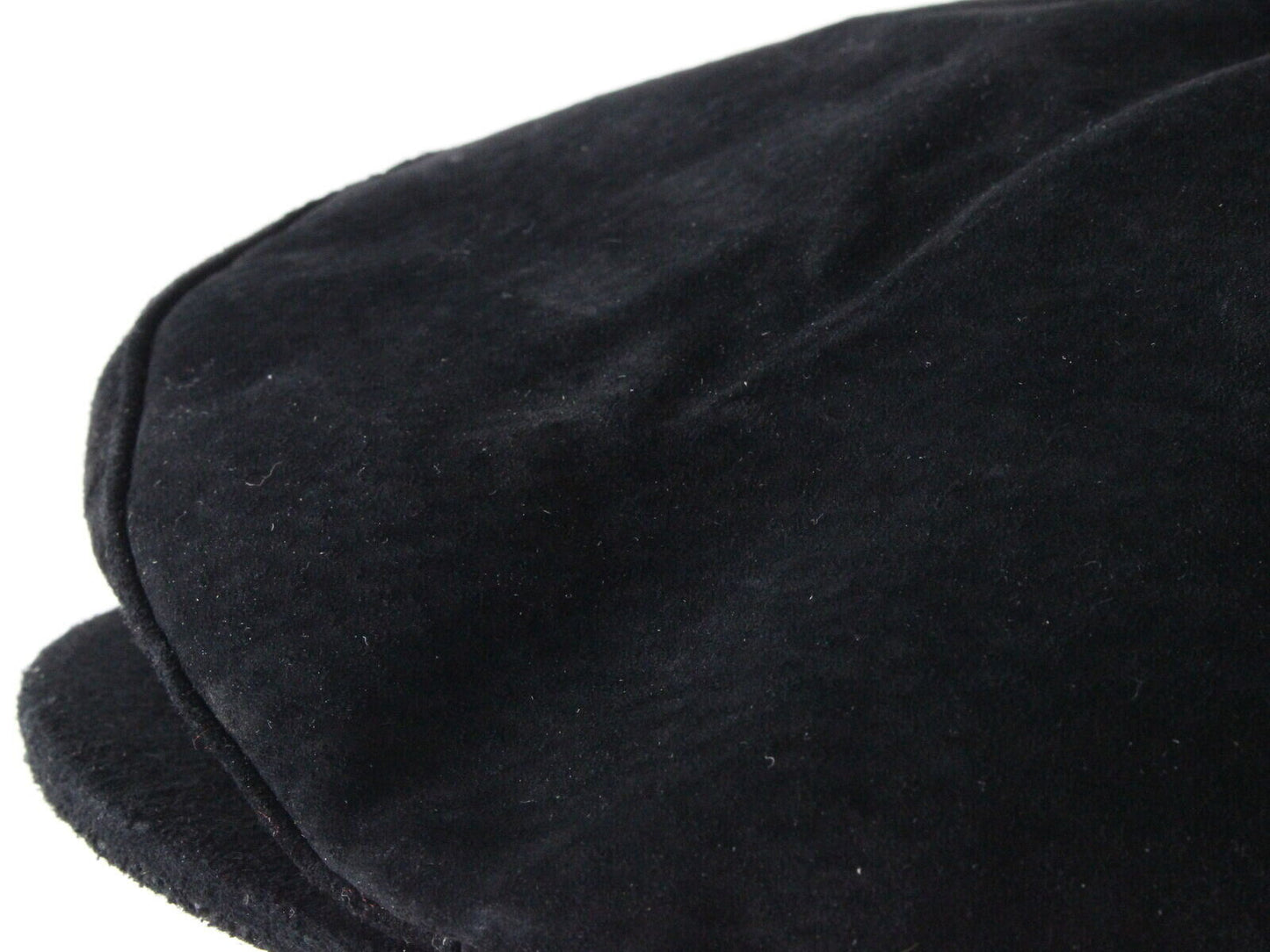 Avalon Classic Mens Black Genuine Suede Leather Ivy Cap MULTIPLE SIZES