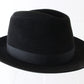 Stetson Key Club Imperial Mens Black Felt Fedora MULTIPLE SIZES