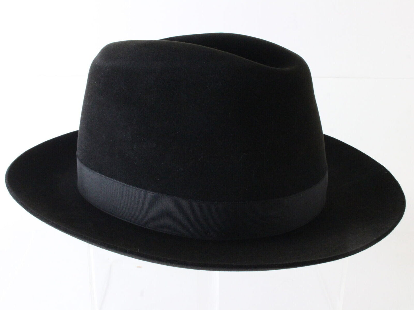 Stetson Key Club Imperial Mens Black Felt Fedora MULTIPLE SIZES