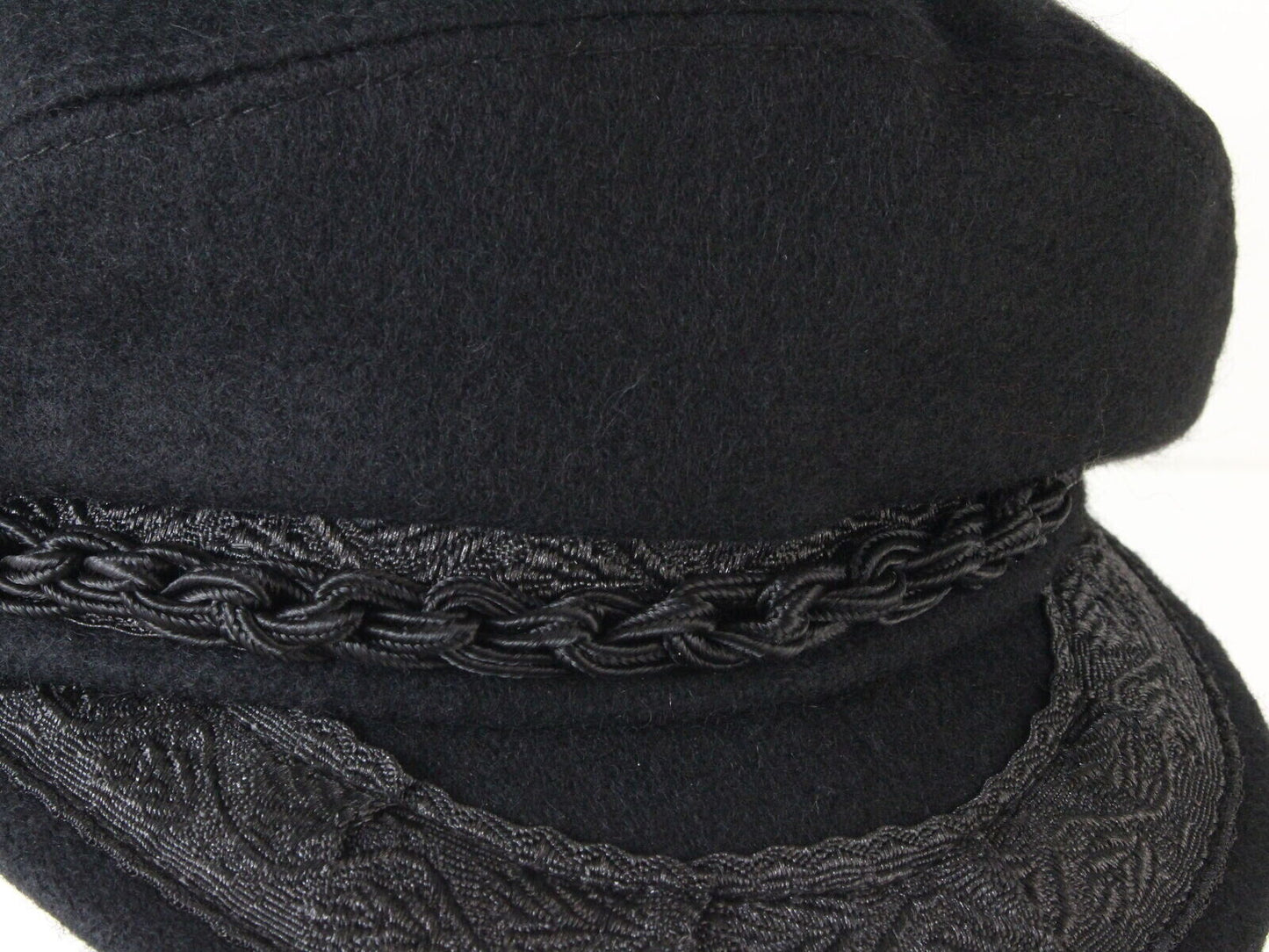 Greek Fishermans Mens Black Cap MULTIPLE SIZES