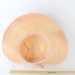 Chapeau Creations Ladies Boutique Pink Straw Hat W/ Sequins Flower 6 7/8 55cm