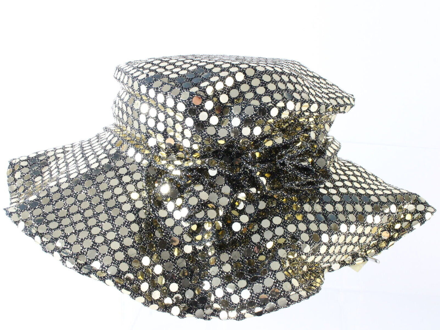 Jojace Of California Ladies Gold Sequin Hat 7 3/4 62cm