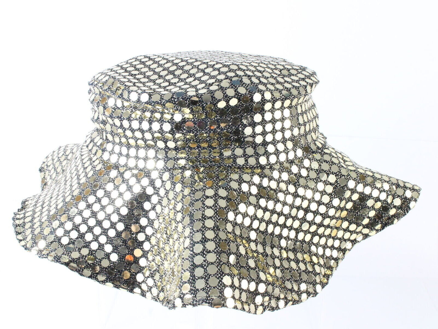 Jojace Of California Ladies Gold Sequin Hat 7 3/4 62cm