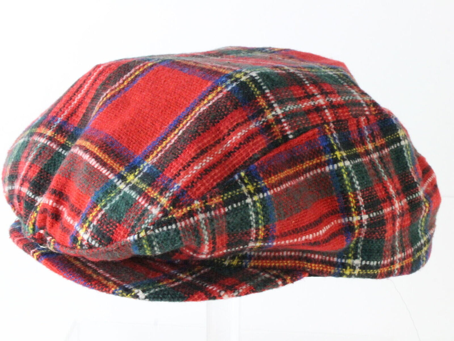 Vintage Bee Hats Mens Red Plaid Ivy Cap MULTIPLE SIZES