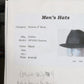 Dobbs Fifth Avenue Mens Black Felt Fedora W/ Pin 6 7/8 55cm