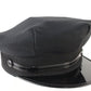 Vintage Chauffeurs Cap Mens Black Flat Brim MULTIPLE SIZES