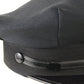 Vintage Chauffeurs Cap Mens Black Flat Brim MULTIPLE SIZES