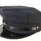 Vintage Chauffeurs Cap Mens Black Flat Brim MULTIPLE SIZES