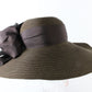 Frank Olive New York Ladies Brown Sun Hat W/ Ribbon And Flowers 6 7/8 55cm