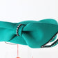 Adolfo II Ladies Green Wool Felt Hat W/ Rhinestones MULTIPLE SIZES