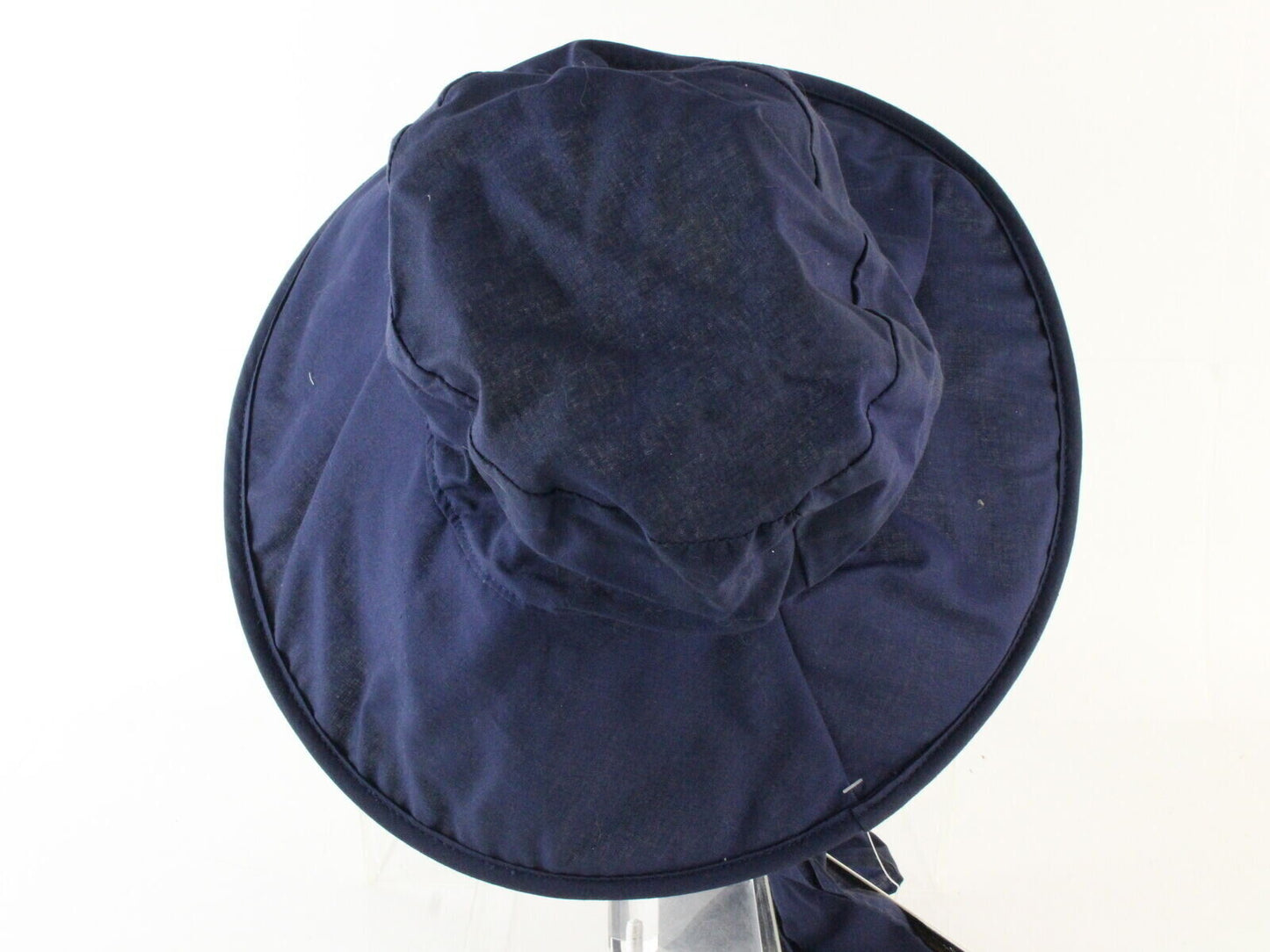 Sonni Ladies Navy Blue W/ White Convertible Cotton Sun Hat 7 1/4 58cm