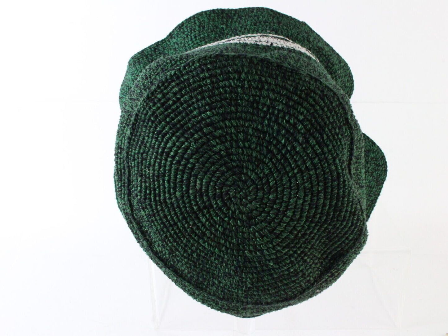 Caldino Ladies Green Hand Knit Cotton Bucket Hat 7 1/8 57cm