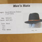 Biltmore Royal Top Hatters Mens Black Felt Fedora 6 7/8 55cm