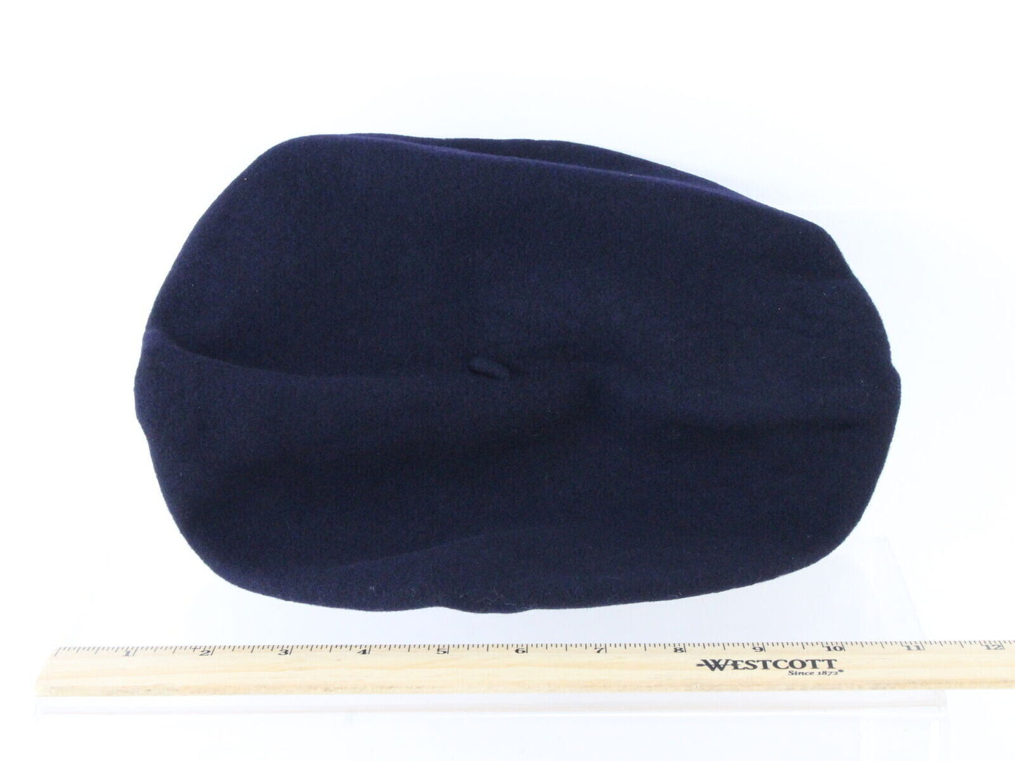 Basque Mens Navy Blue Wool French Beret W/ Black And Yellow Band MULTIPLE SIZES