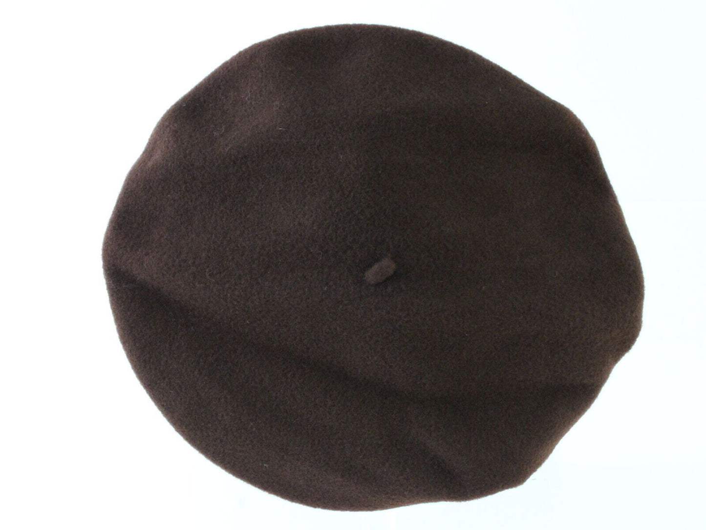 Basque Mens Brown Wool French Beret W/ Black And Yellow Band MULTIPLE SIZES