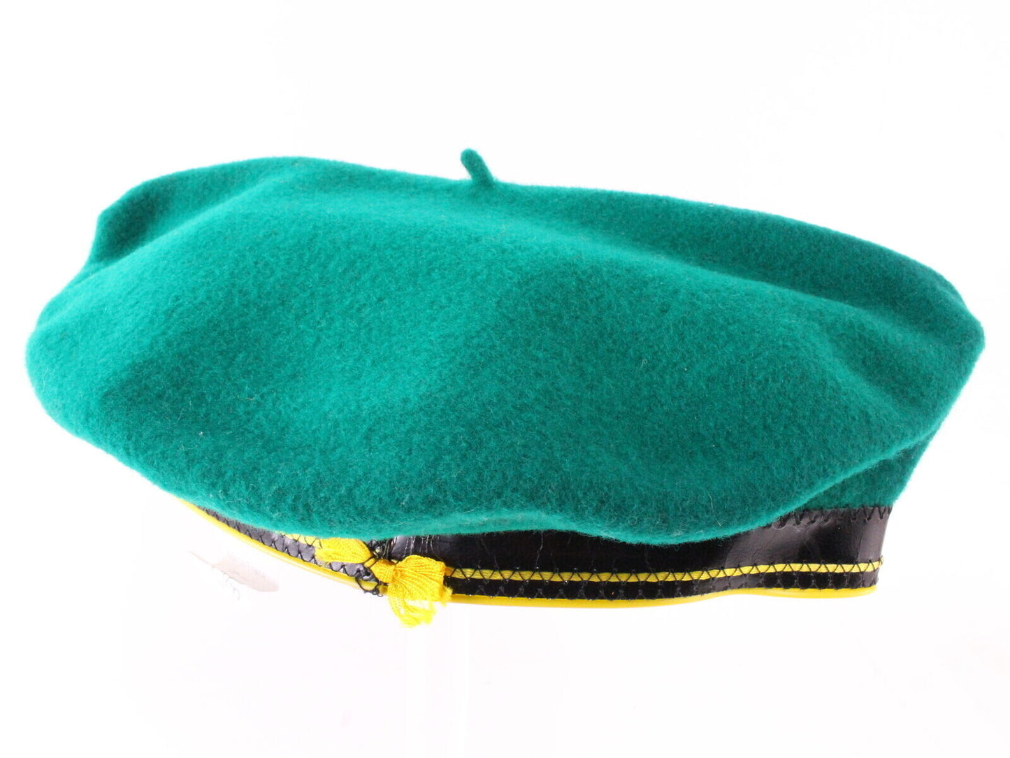 Basque Mens Green Wool French Beret W/black Band MULTIPLE SIZES