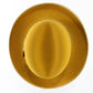 Biltmore Imperial Top Hatters Mens Mustard Felt Homburg W/ Feathers SIZES