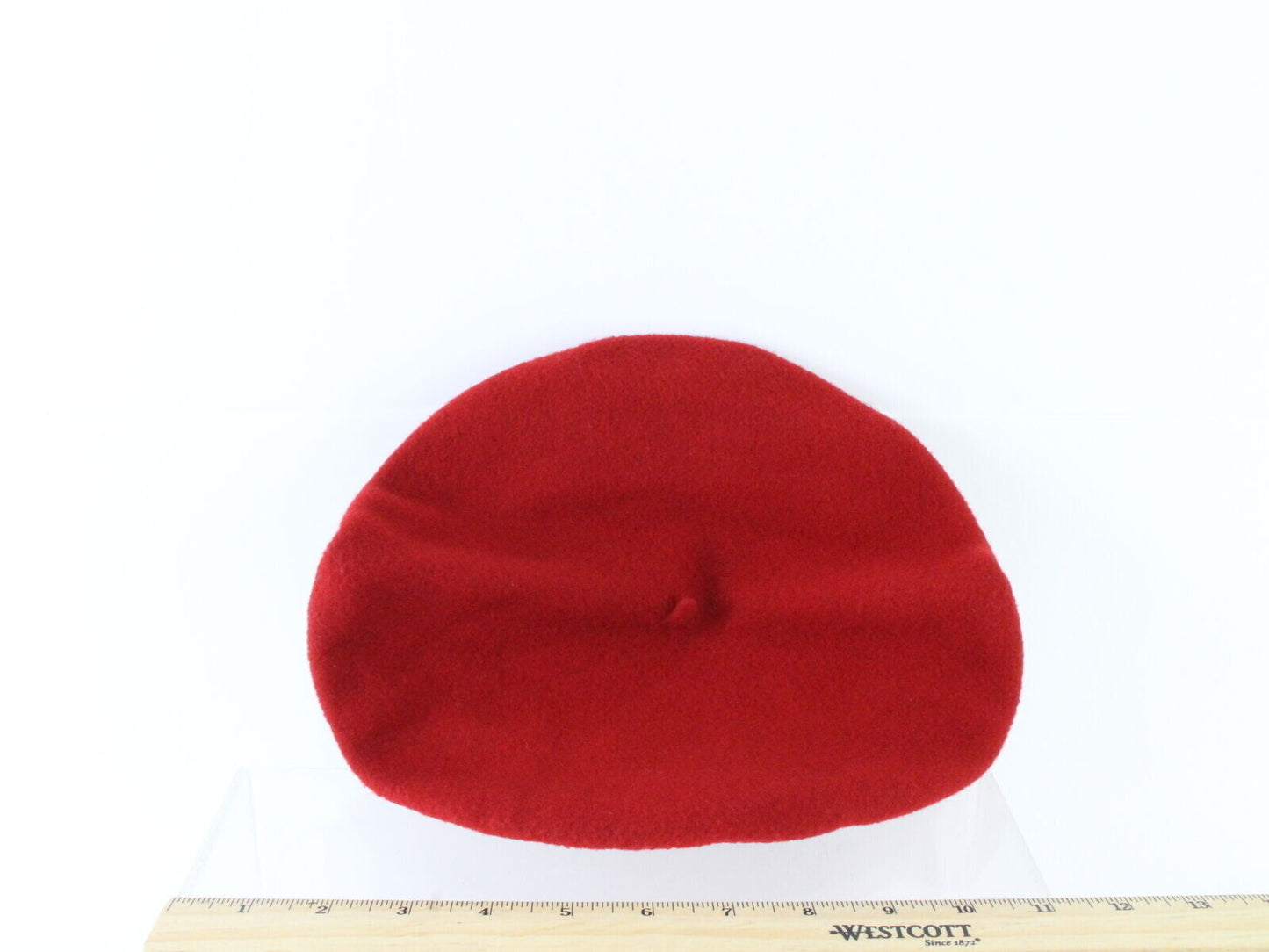 Basque Mens Red Wool French Beret W/ Black And Yellow Band MULTIPLE SIZES