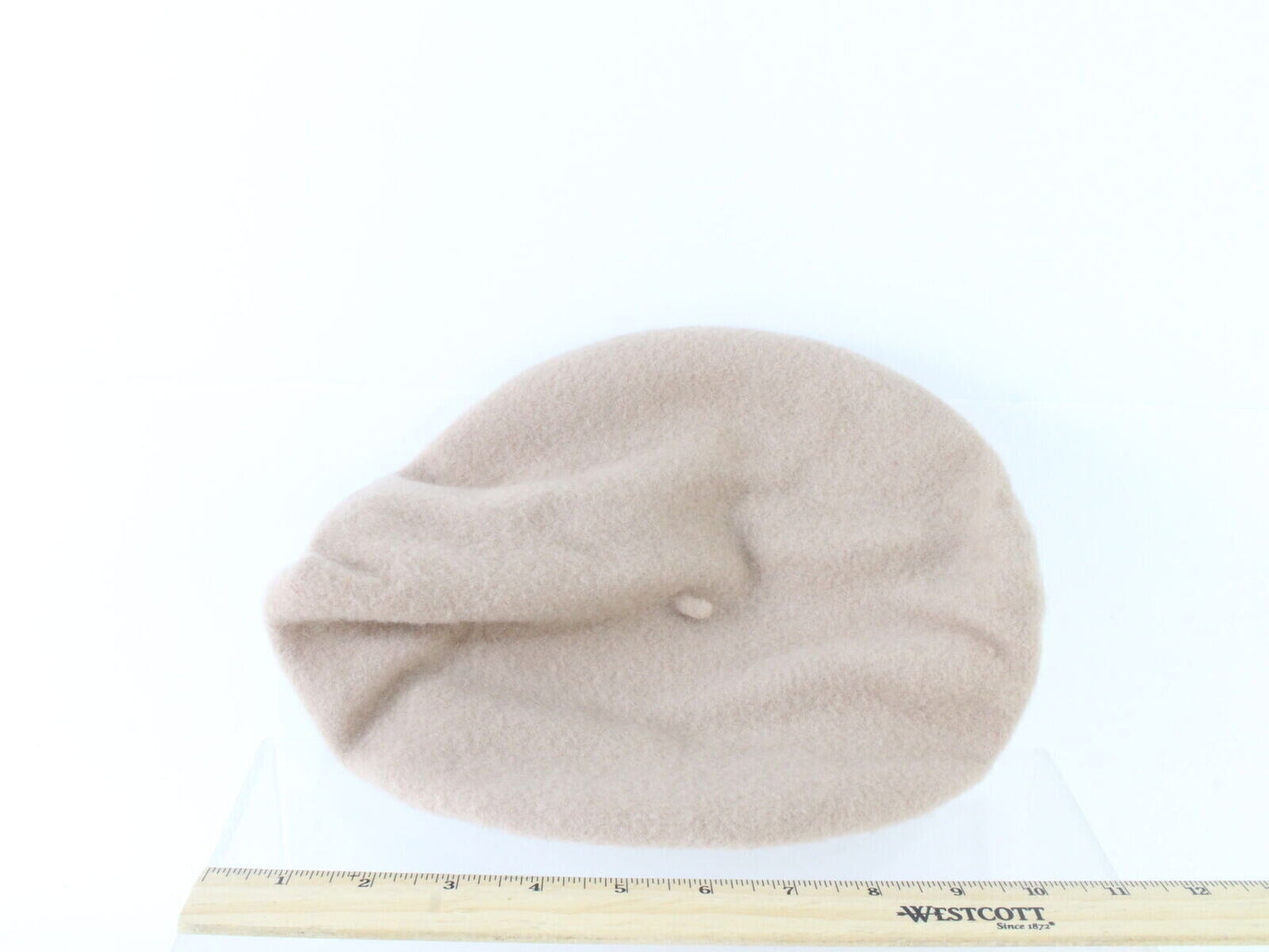 Basque Mens Tan Wool French Beret W/ Black And Yellow Band MULTIPLE SIZES