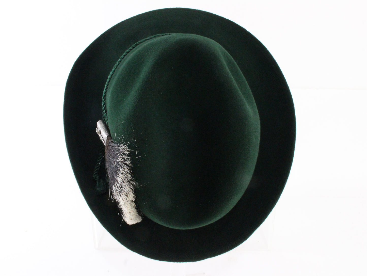 Biltmore Top Hatter Golden Pheasant Velour Mens Green Austrian Hat 6 7/8 55cm