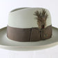 Dobbs Fifth Avenue Mens Silver Belly Gray Felt Homburg W/ Feather MULTIPLE SIZES
