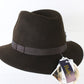 Bailey Towson Mens Wool Felt Fedora Brown W/ Cloth Band MULTIPLE SIZES