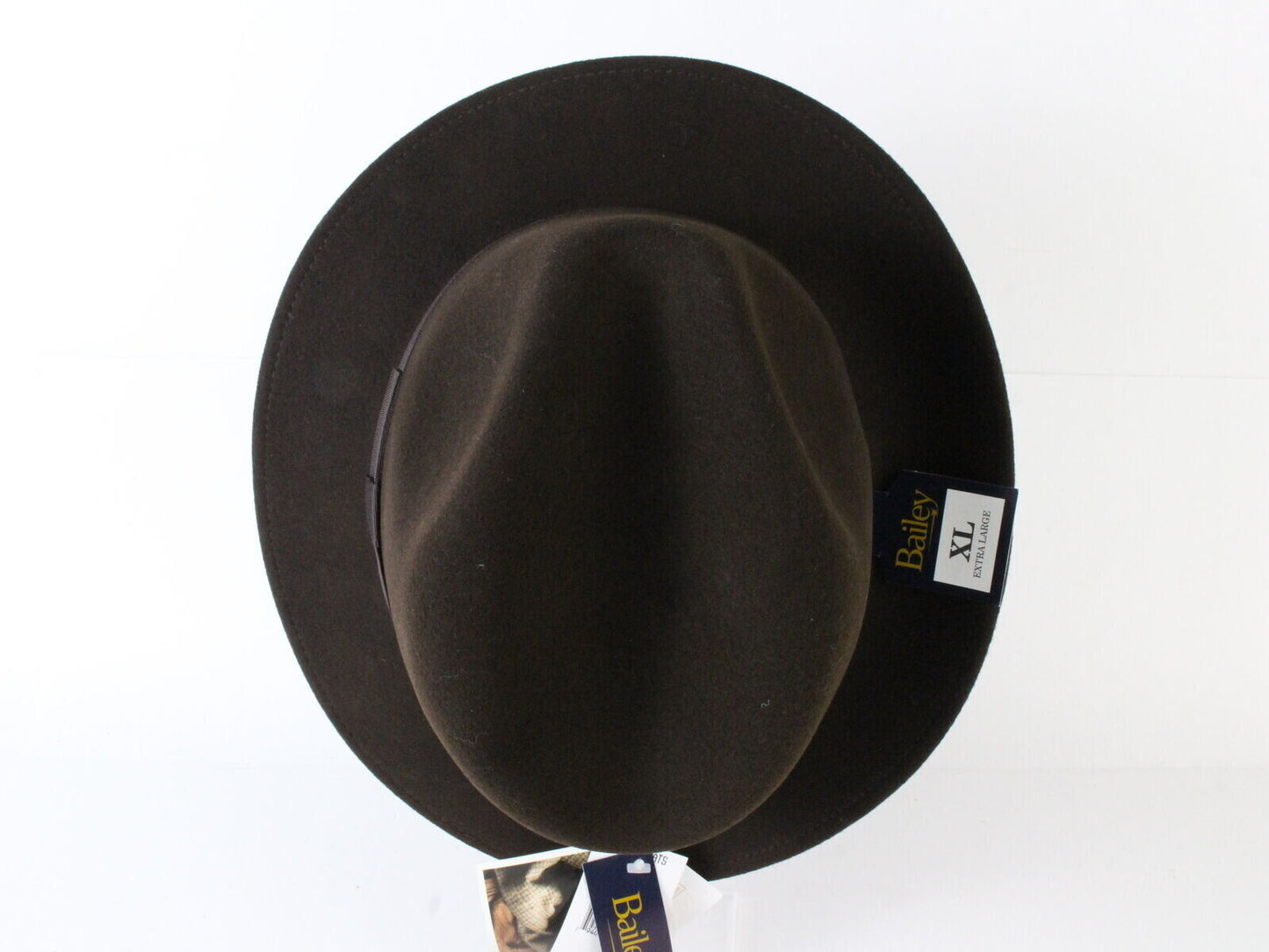 Bailey Towson Mens Wool Felt Fedora Brown W/ Cloth Band MULTIPLE SIZES