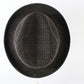 Doria Borsalino Mens Brown Plaid Wool Fedora MULTIPLE SIZE OPTIONS (EUROPE SIZES SHOWN)