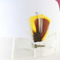 Biltmore Imperial Mens Eggshell White Felt Homburg W/ Yellow Feathers 7 56cm