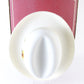Biltmore Imperial Mens Eggshell White Felt Homburg W/ Yellow Feathers 7 56cm