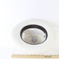 Biltmore Imperial Mens Eggshell White Felt Homburg W/ Yellow Feathers 7 56cm