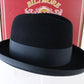 Biltmore President Navy Blue Felt Homburg W/ Blue Feather 6 5/8 53cm