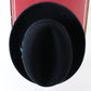 Biltmore President Navy Blue Felt Homburg W/ Blue Feather 6 5/8 53cm