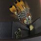 Biltmore CANADA Duma Heritage Chocolate Brown Felt Homburg W/ Feather 6 7/8 55cm