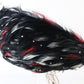 George Zamaul Couture Boutique Black Felt Hat W/ Feathers And Rhinestones 7 56cm