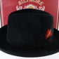 Biltmore Golden Pheasant Velour Mens Black Felt Homburg W/ Feathers 6 7/8 55cm