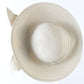 George Zamaul New York Ladies Off Designer White Hat W/ Rhinestones 7 56cm