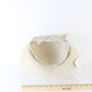 George Zamaul New York Ladies Off Designer White Hat W/ Rhinestones 7 56cm