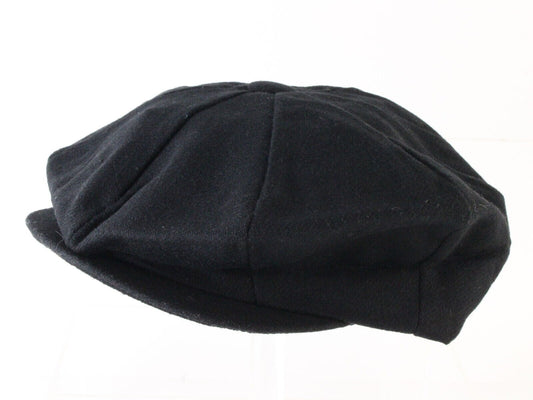 Artel Mens Black Felt Ivy Cap Newsboy Style M