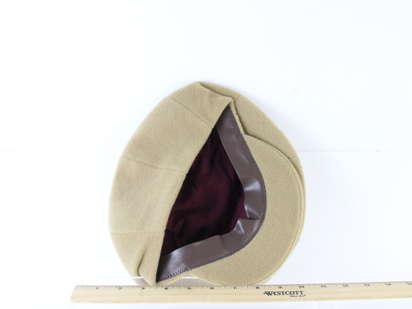 Ivy Cap Mens Camel Tan Felt Cap 7 1/8 57cm