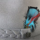 Biltmore Golden Pheasant Mens Sterling Gray Homburg W/ Feather 6 7/8 55cm